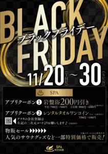 ブラックフライデー開催中!